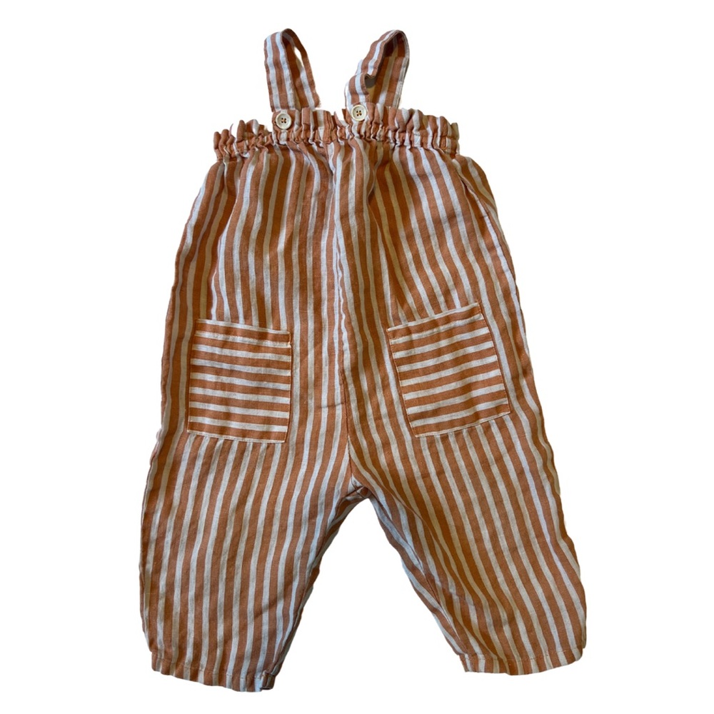 Zara Baby Jumper Orange & White Stripes 12-18M